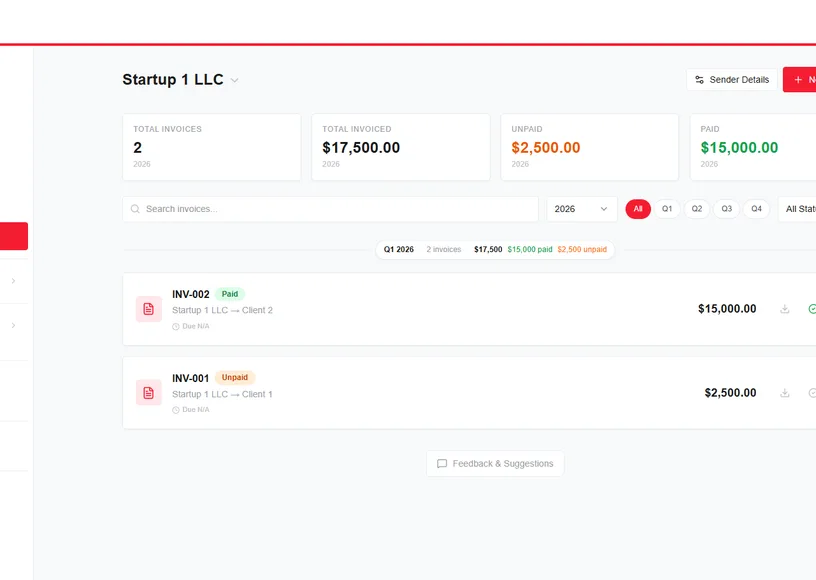 ProspIn Invoicing